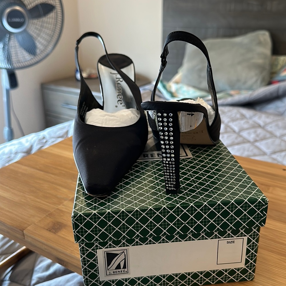 Stylish black dress shoes